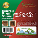 Nature's Coco coir pot (Box quantity)