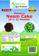 Nature's Neem Cake Powder (NPK% - 6-1-2%) 4-Pound Bag